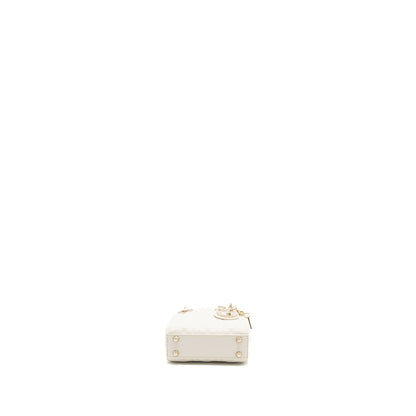 Dior micro lady dior Purse lambskin white