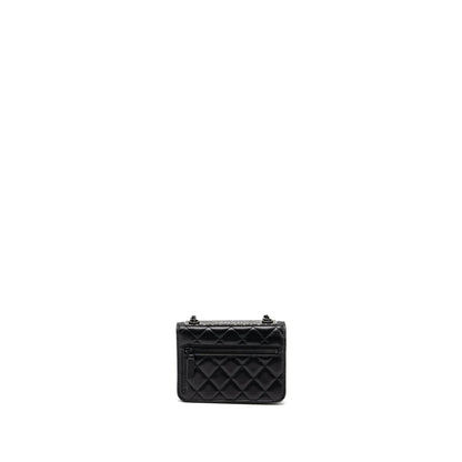 Chanel Trendy CC Wallet On Chain Lambskin Black With Black Hardware (Microchip)
