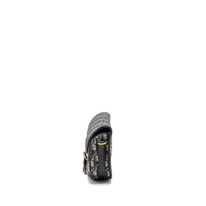 Dior Medium Bobby Purse Oblique Jacquard Blue