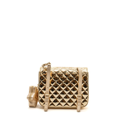 Chanel 24C backpack tar patent gold LGHW (microchip)