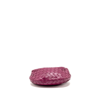 Bottega Veneta Mini Jodie Lambskin Dark Pink