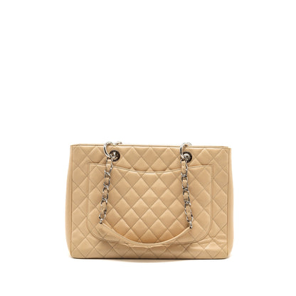 Chanel grand shopping tote bag caviar beige SHW