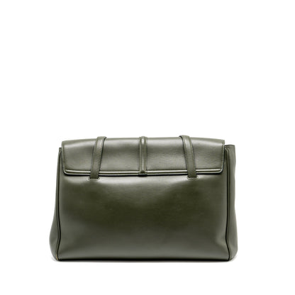 Celine Large Soft 16 Purse Smooth Calfskin Dark Green