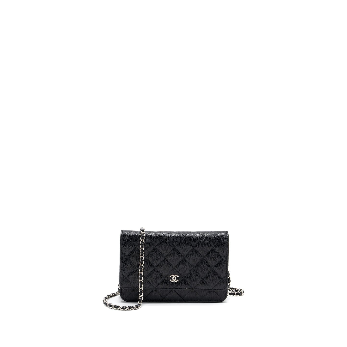 Chanel classic wallet on chain caviar black SHW