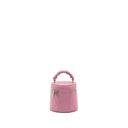 Chanel Top Handle Vanity Case Lambskin Pink LGHW