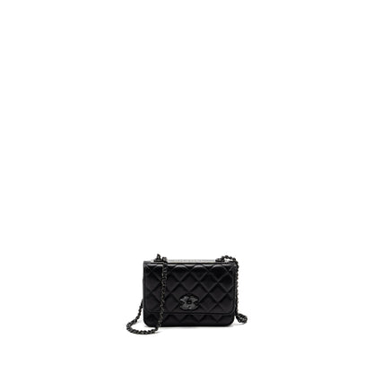 Chanel Trendy CC Wallet On Chain Lambskin Black With Black Hardware (Microchip)