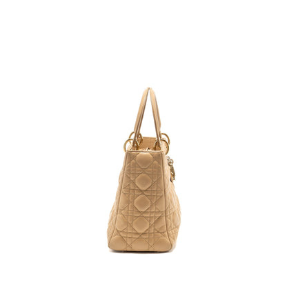 Dior Medium Lady dior lambskin beige