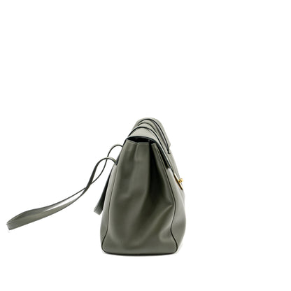 Celine Large Soft 16 Purse Smooth Calfskin Dark Green
