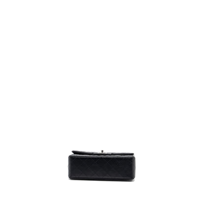 Chanel mini rectangular flap bag lambskin black HW (microchip)