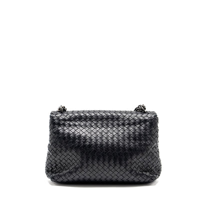 Bottega Veneta Olympia Purse Leather Black with Black Hardware