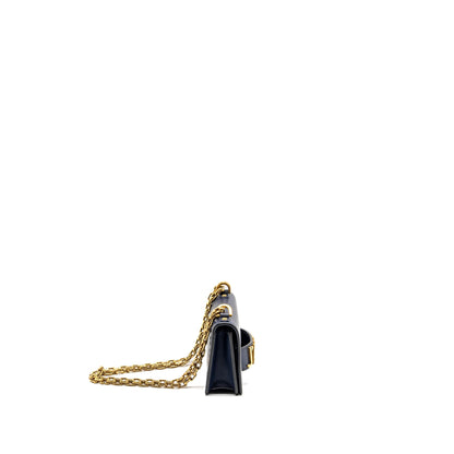 Dior Mini JâADIOR Chain Flap Purse Calfskin Navy Blue
