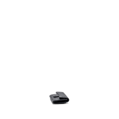 Chanel Classic Flap Card Holder Lambskin So Black SHW (microchip)