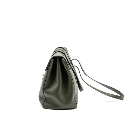 Celine Large Soft 16 Purse Smooth Calfskin Dark Green