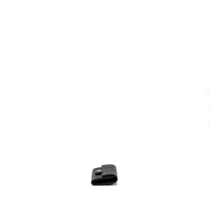 Chanel Classic Flap Card Holder Caviar Black GHW (microchip)