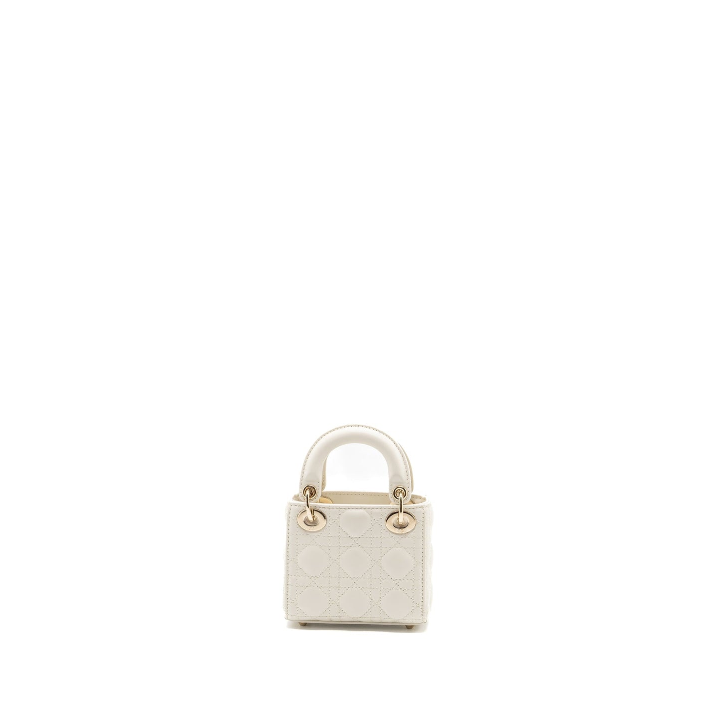 Dior micro lady dior Purse lambskin white