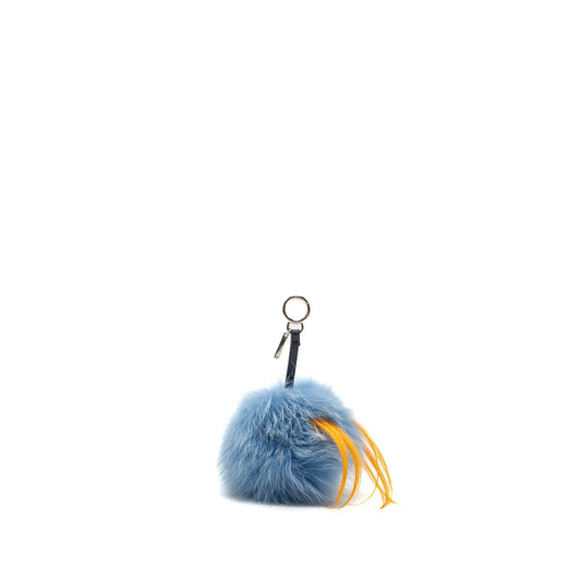 Fendi Blue / Orange Fur Purse Bugs Charm