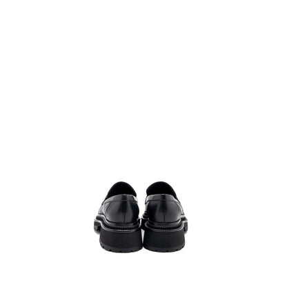 Chanel size 36.5 CC logo loafer black GHW