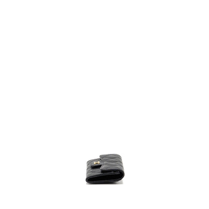 Chanel Classic Flap card holder caviar black GHW (microchip)