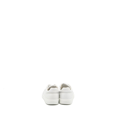 Chanel Size 37.5 Sneaker Leather White LGHW