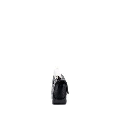Chanel mini rectangular flap bag lambskin black HW (microchip)