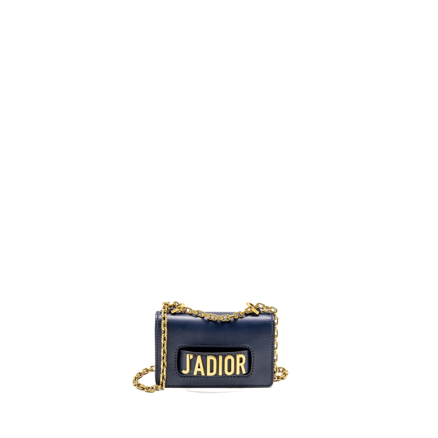 Dior Mini JâADIOR Chain Flap Purse Calfskin Navy Blue