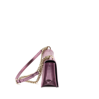 Dior Diorama Purse Metallic Pink