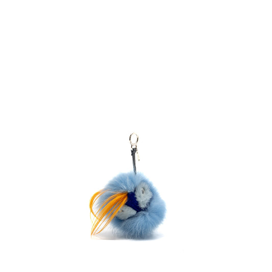 Fendi Blue / Orange Fur Purse Bugs Charm