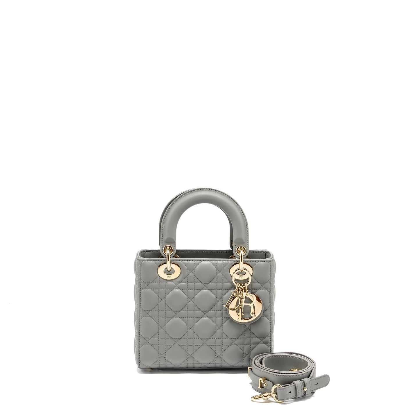 Dior My Small Lady Dior Lambskin Grey