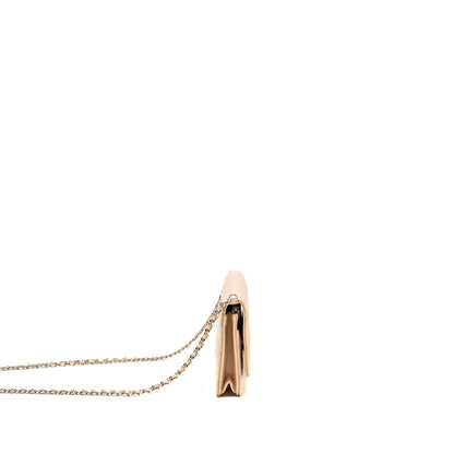 Chanel Classic Wallet on Chain Lambskin Iridescent Pink SHW (Microchip)