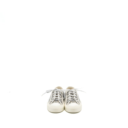 Dior size 37 walk n sneaker Toile de Jouy Embroidery grey/multicolour
