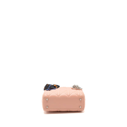 Dior mini lady dior lambskin light pink