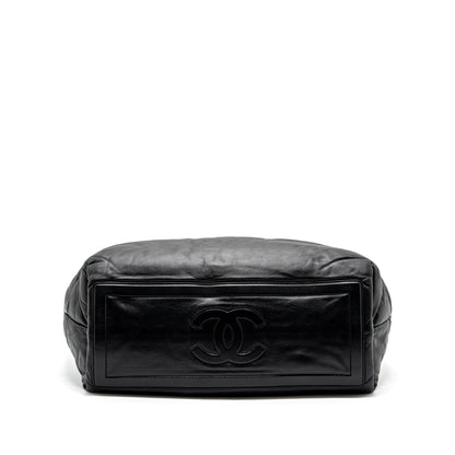 Chanel Puffy Down Down Tote Bag lambskin Black SHW