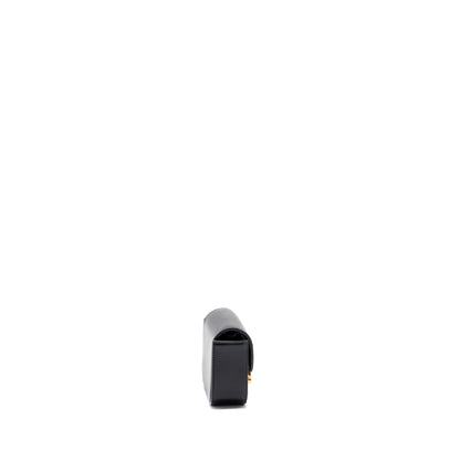 Celine Mini Claude Shiny Calfskin Black