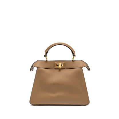 Fendi Small Peekaboo ISeeU Purse Napa Leather White/Beige
