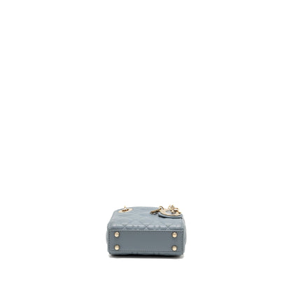 Dior Micro Lady Dior Cannage Lambskin Grey