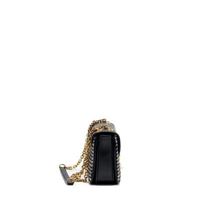 Celine Medium C Purse Tweed/ Leather Black/ White