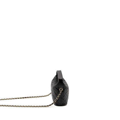 Chanel 25c Quilted Hobo Bag Caviar Black GHW (microchip)