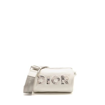 Dior Homme x Daniel Arsham Roller Messager Purse Grained Calfskin White