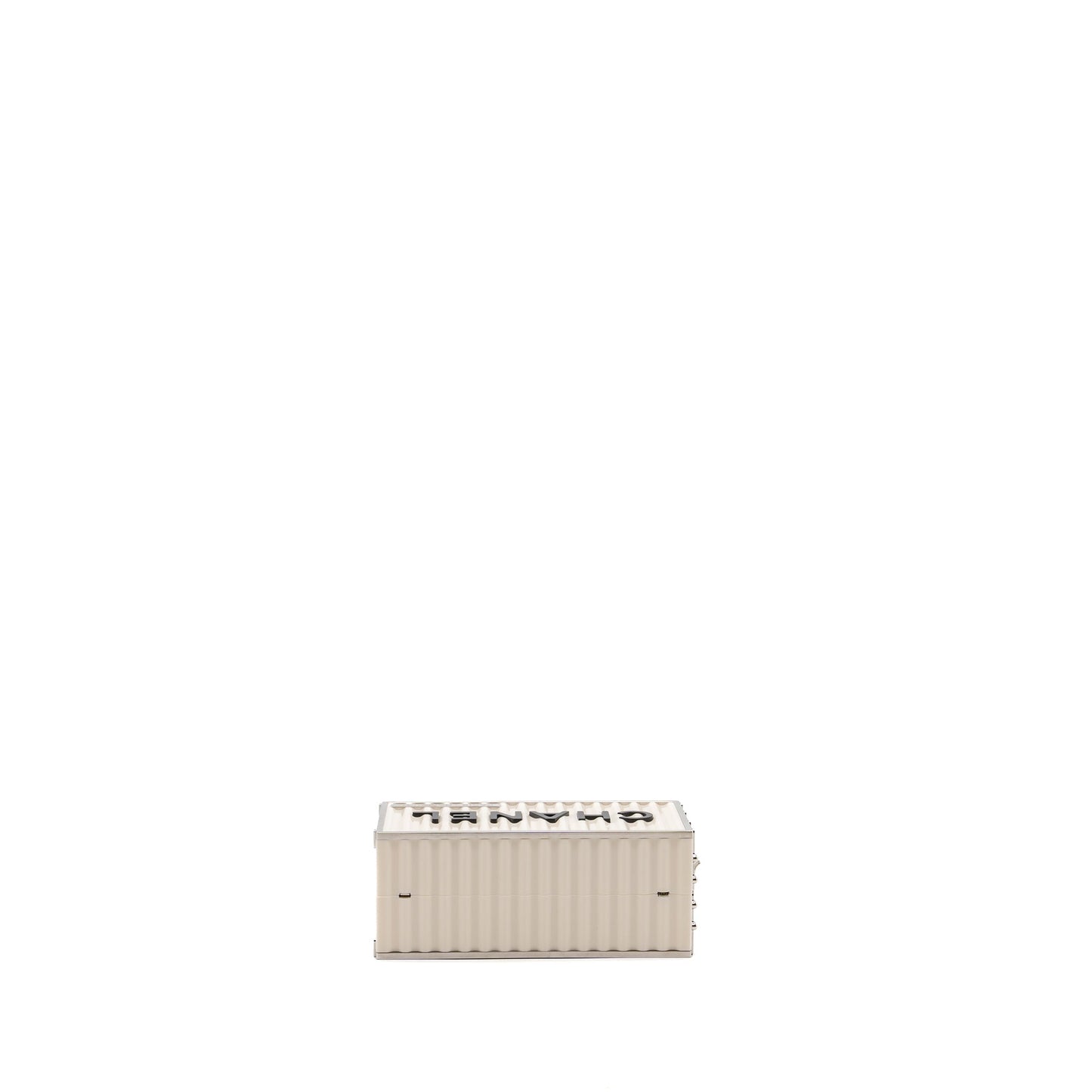 Chanel Paris-Hamburg runway container clutch bag white / black / red SHW