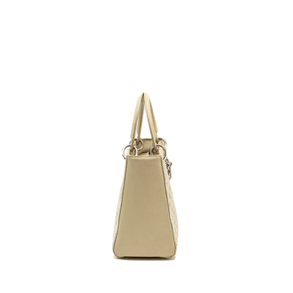 Dior Medium Lady Dior Leather Beige