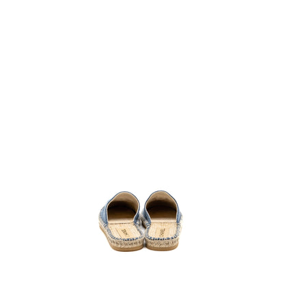 Chanel Size 37 Espadrilles Sandals Denim Blue