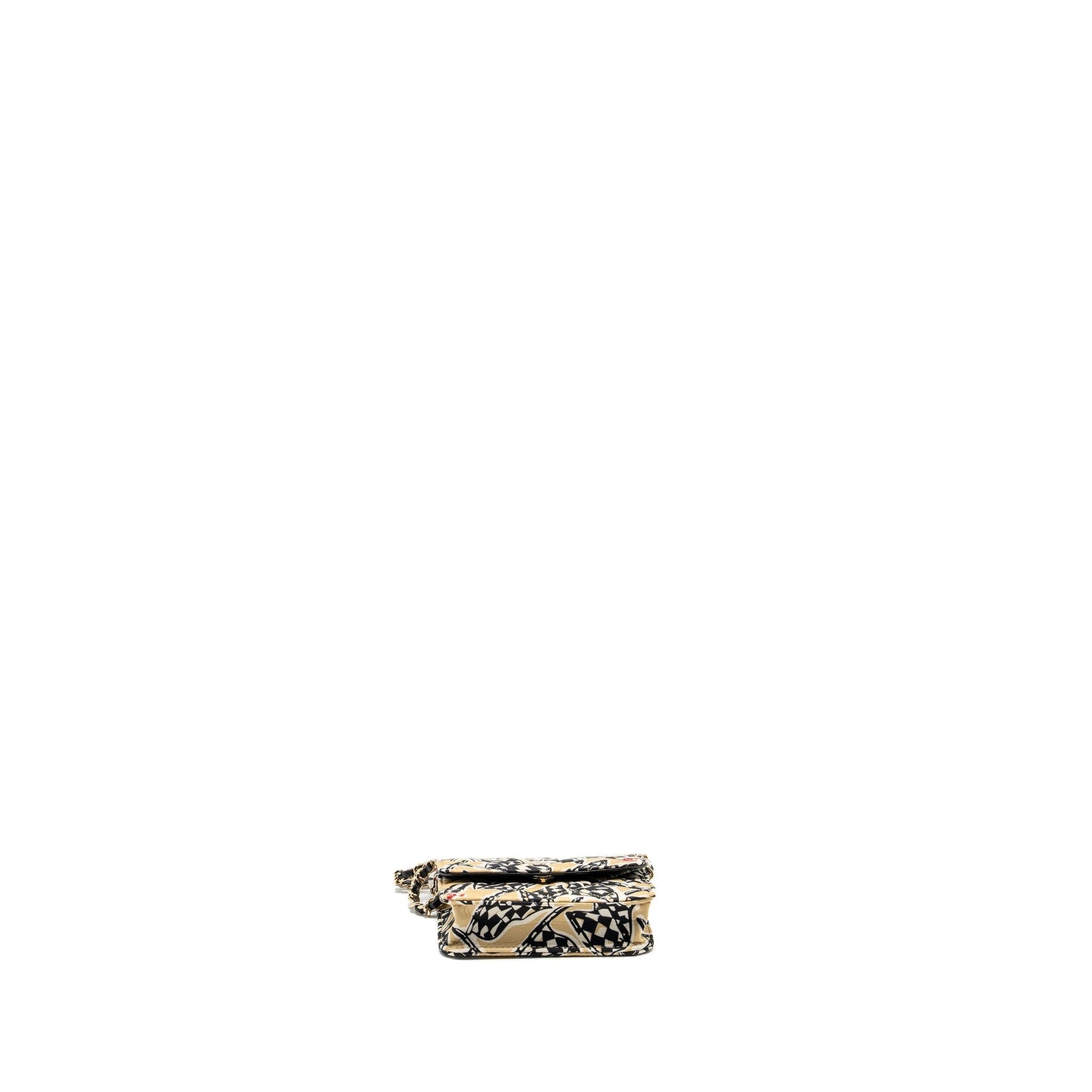 Chanel Mini Clutch With Chain Fabric Multicolour LGHW (Microchip)