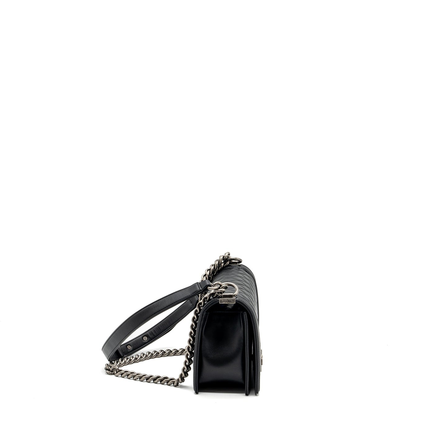 Chanel Medium Boy Bag lambskin black ruthenium hardware