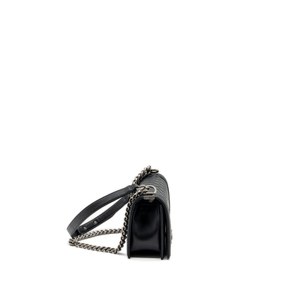 Chanel Medium Boy Bag lambskin black ruthenium hardware