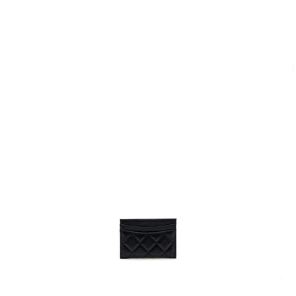 Chanel Classic Card Holder Caviar Black GHW (microchip)