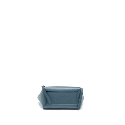 Celine nano belt Purse Grained Calfskin Blue