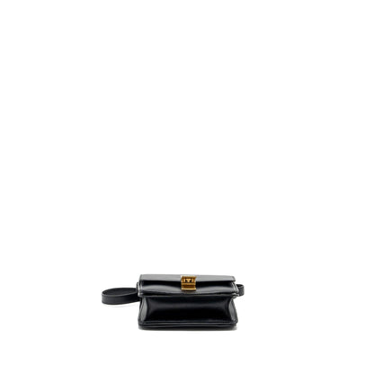 Celine Mini Classic Box Purse Calfskin Black