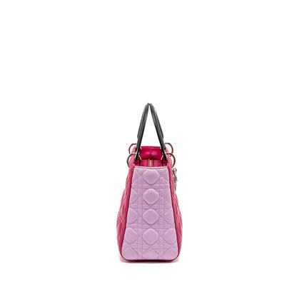 Dior Medium Lady Dior Lambskin Pink / Multicolour