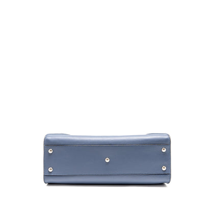 Fendi Medium Peekaboo Calfskin Blue Multicolour Hardware