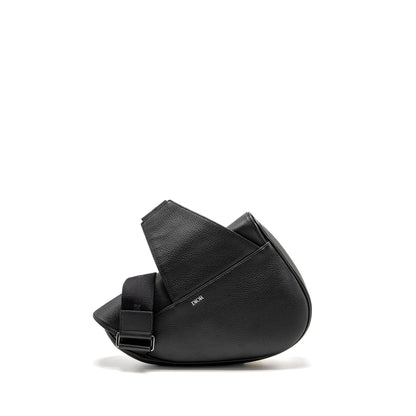 Dior Homme Charms Saddle Purse Calfskin Black